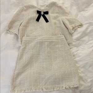 Two piece tweed set